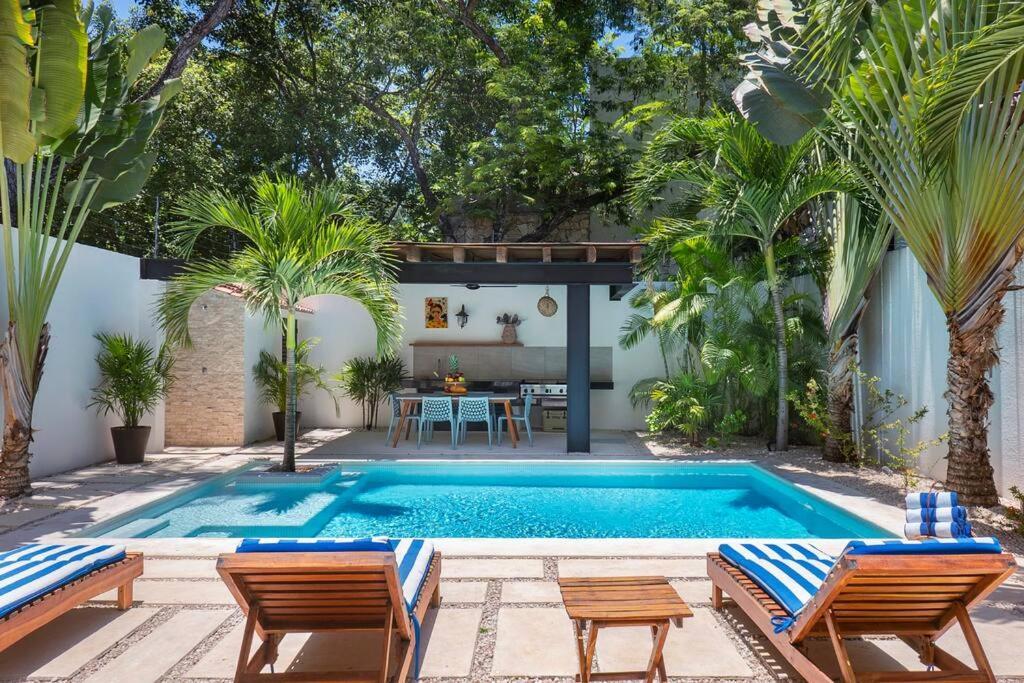 Wonderful Tropical Home 3Br, Garden, Private Pool. Tulum Extérieur photo